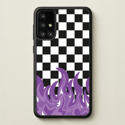 Purple Flame - Skate Aesthetic   - Skate Aesthetic Phone Case for Galaxy A71