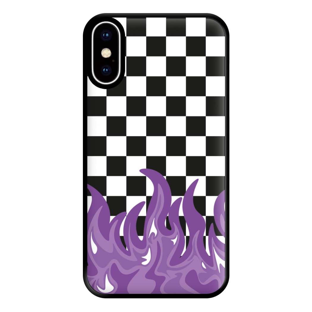 Purple Flame - Skate Aesthetic  Phone Case for iPhone XS Max