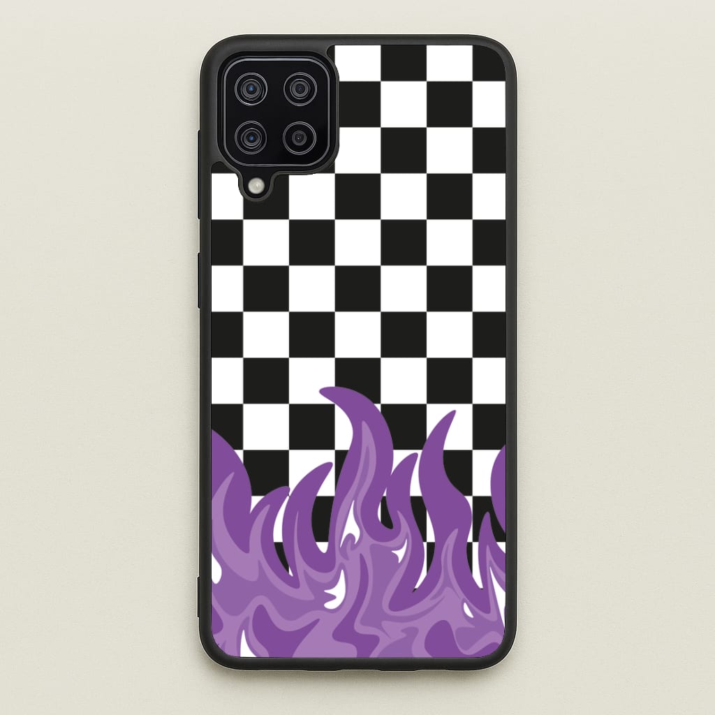Purple Flame - Skate Aesthetic   - Skate Aesthetic Phone Case for Galaxy A12