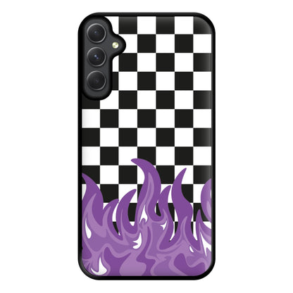 Purple Flame - Skate Aesthetic  Phone Case for Galaxy A34