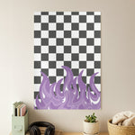 Purple Flame - Skate Aesthetic  Poster