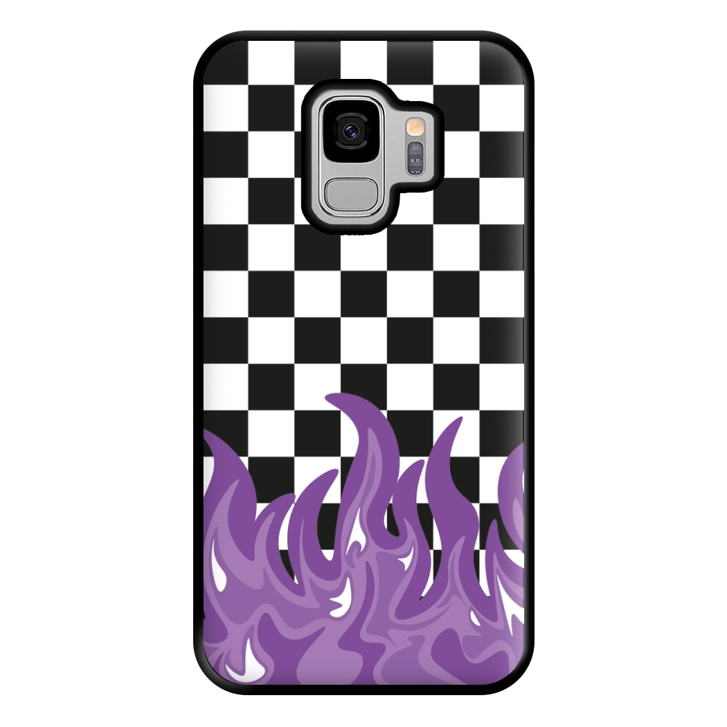 Purple Flame - Skate Aesthetic  Phone Case for Galaxy S9 Plus