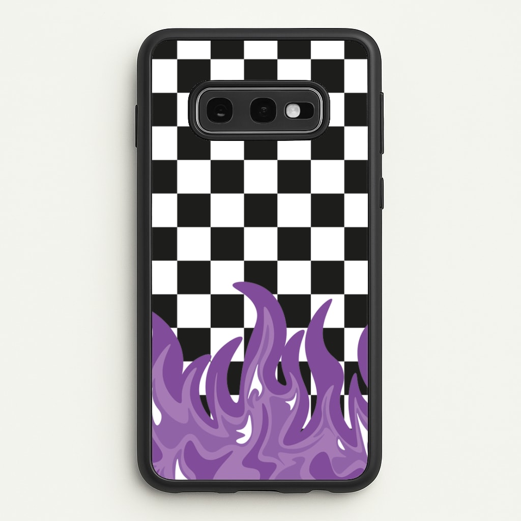 Purple Flame - Skate Aesthetic   - Skate Aesthetic Phone Case for Galaxy S10e