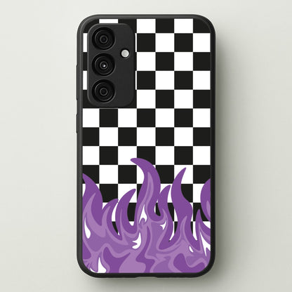 Purple Flame - Skate Aesthetic   - Skate Aesthetic Phone Case for Galaxy A55
