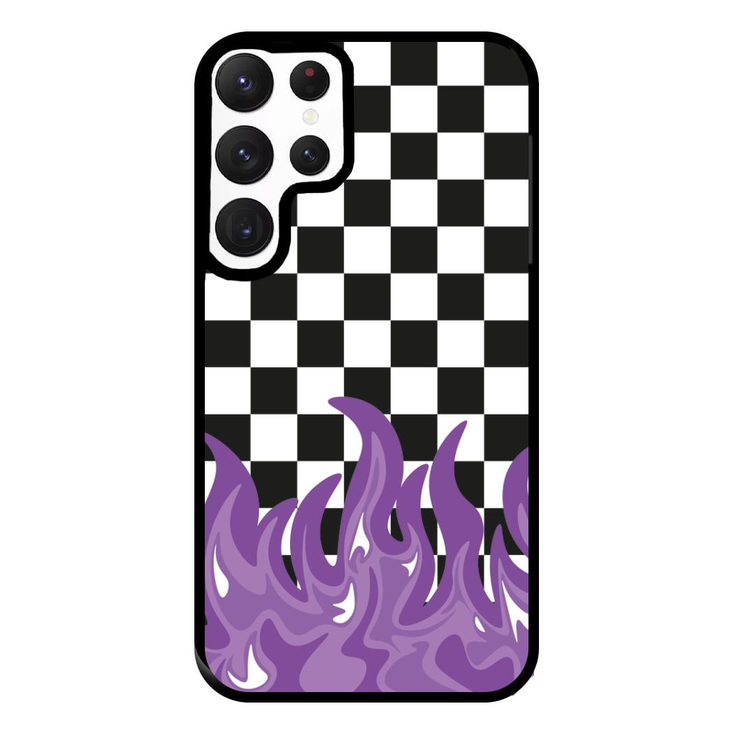 Purple Flame - Skate Aesthetic  Phone Case for Galaxy S22 Ultra