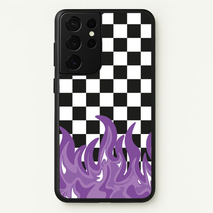 Purple Flame - Skate Aesthetic   - Skate Aesthetic Phone Case for Galaxy S21 Ultra