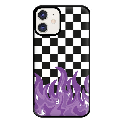 Purple Flame - Skate Aesthetic  Phone Case for iPhone 12 / 12 Pro