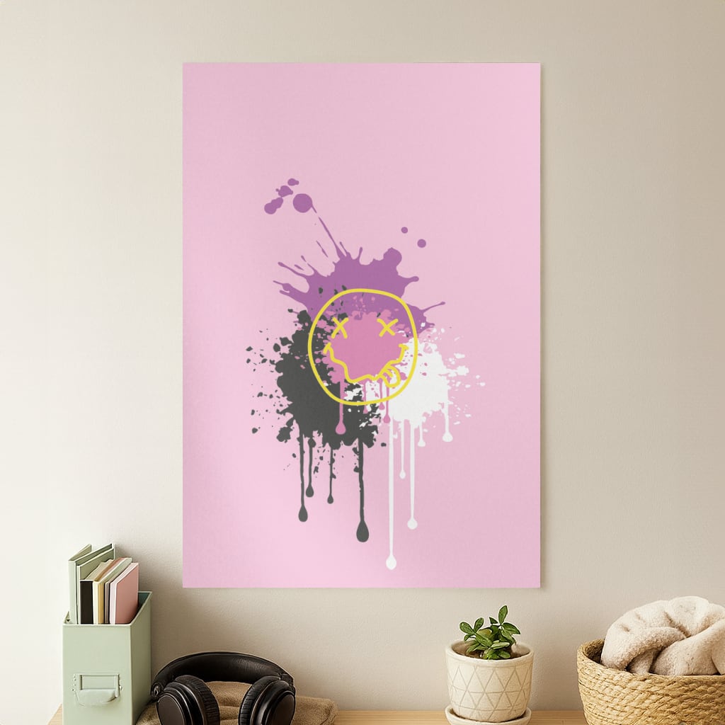 Pink Graffiti - Skate Aesthetic  Poster