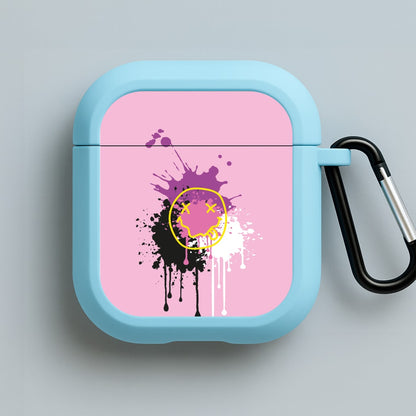 Pink Graffiti - Skate Aesthetic  Blue AirPods Case
