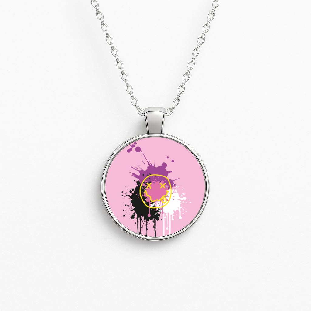Pink Graffiti - Skate Aesthetic  Necklace