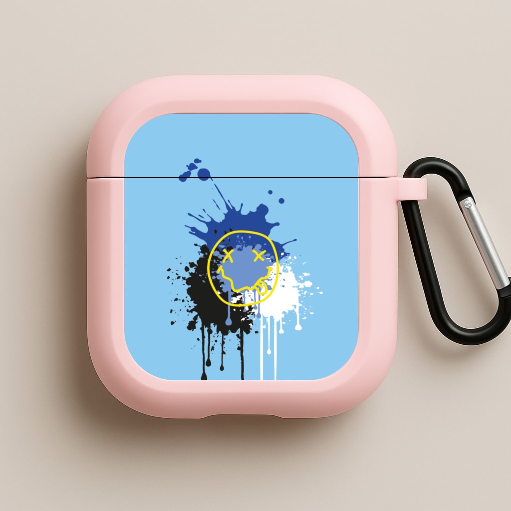 Blue Graffiti - Skate Aesthetic  Pink AirPods Case