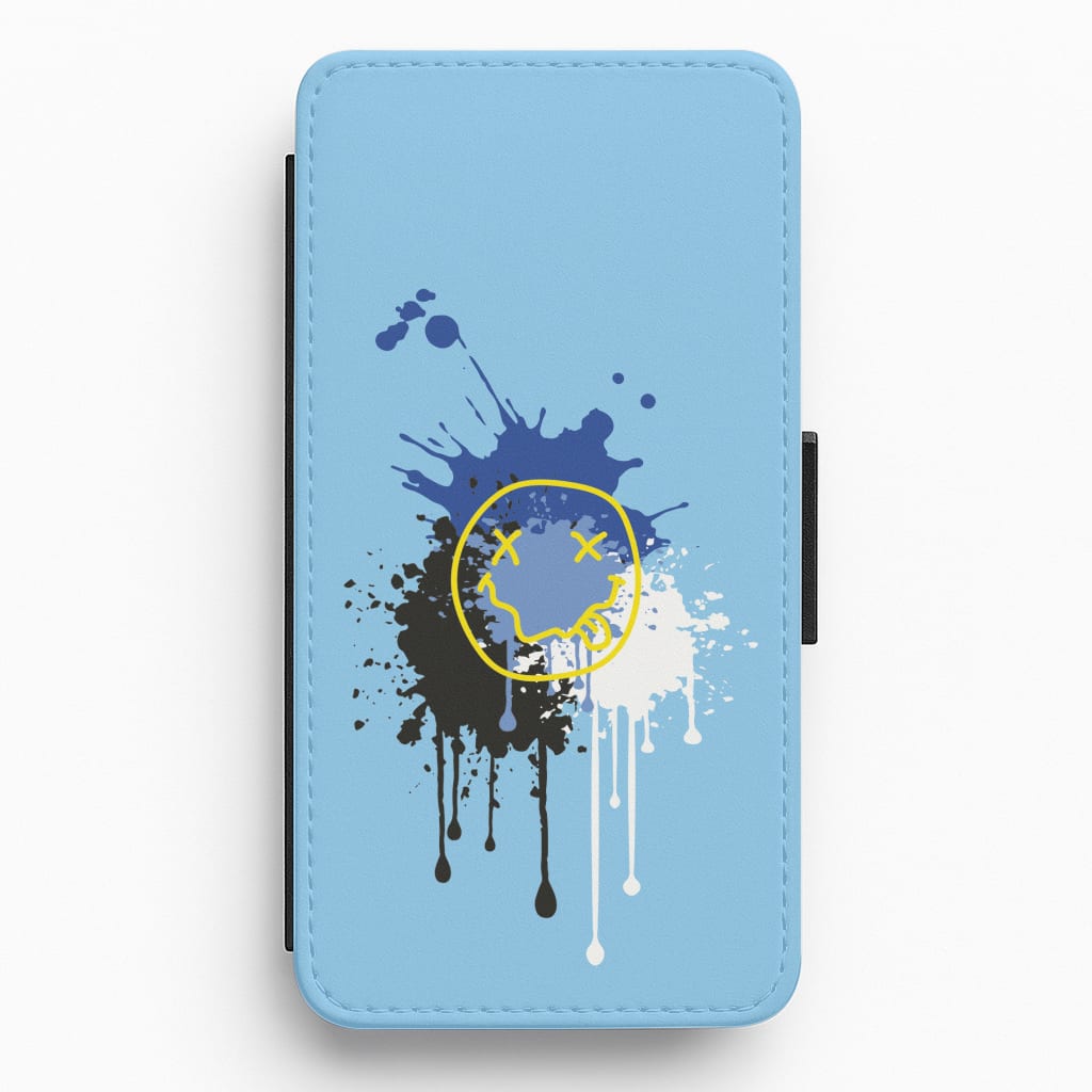 Blue Graffiti - Skate Aesthetic  Flip / Wallet Phone Case