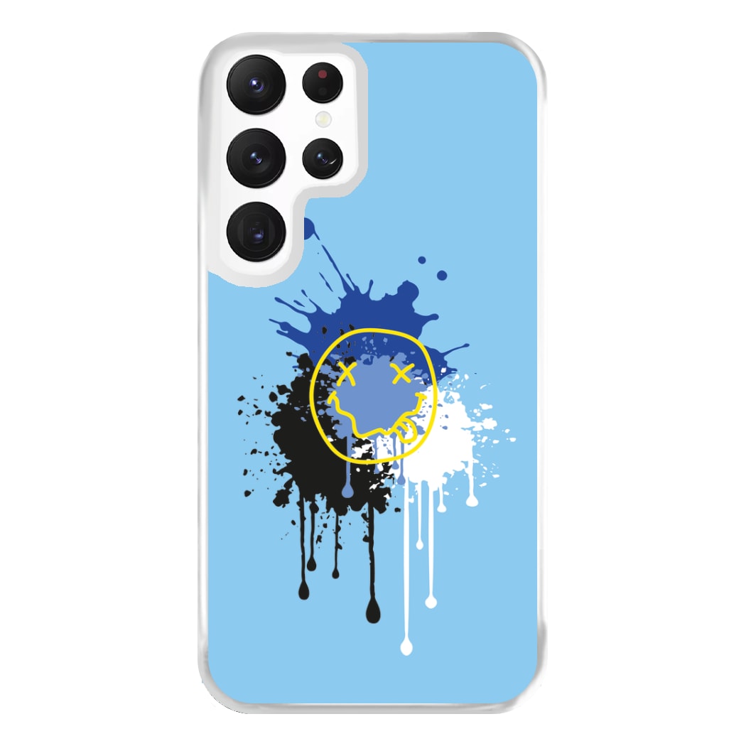 Blue Graffiti - Skate Aesthetic  Phone Case for Galaxy S22 Ultra