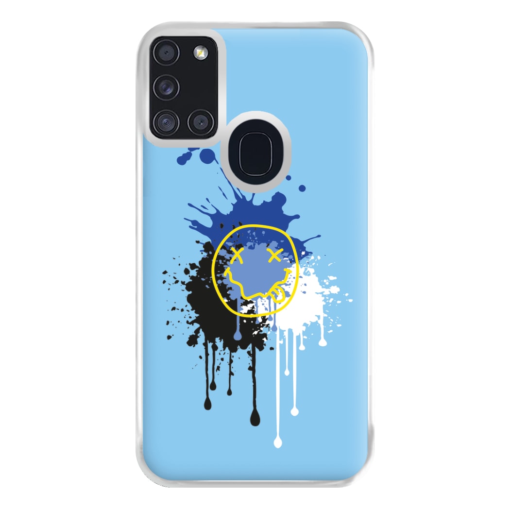 Blue Graffiti - Skate Aesthetic  Phone Case for Galaxy A21s