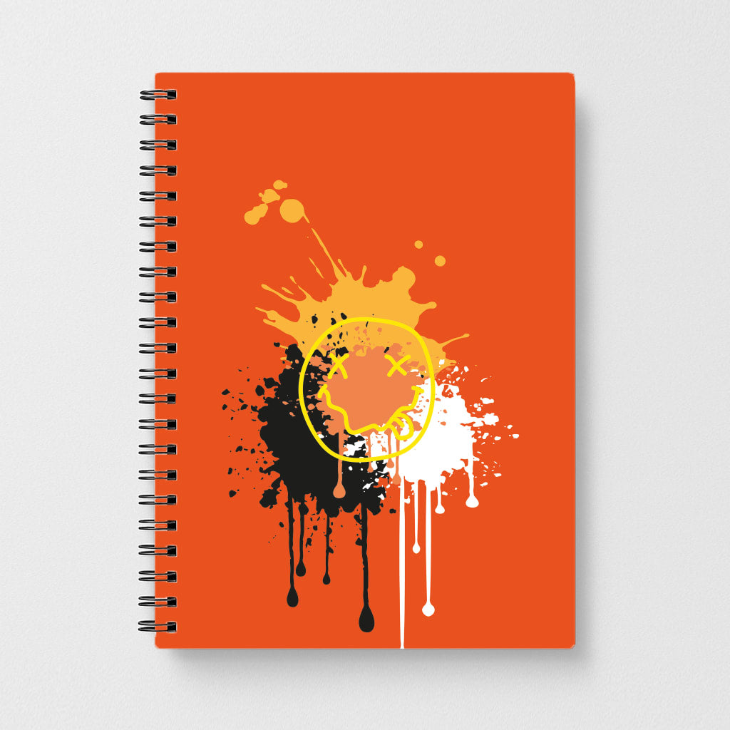 Orange Graffiti - Skate Aesthetic  Notebook