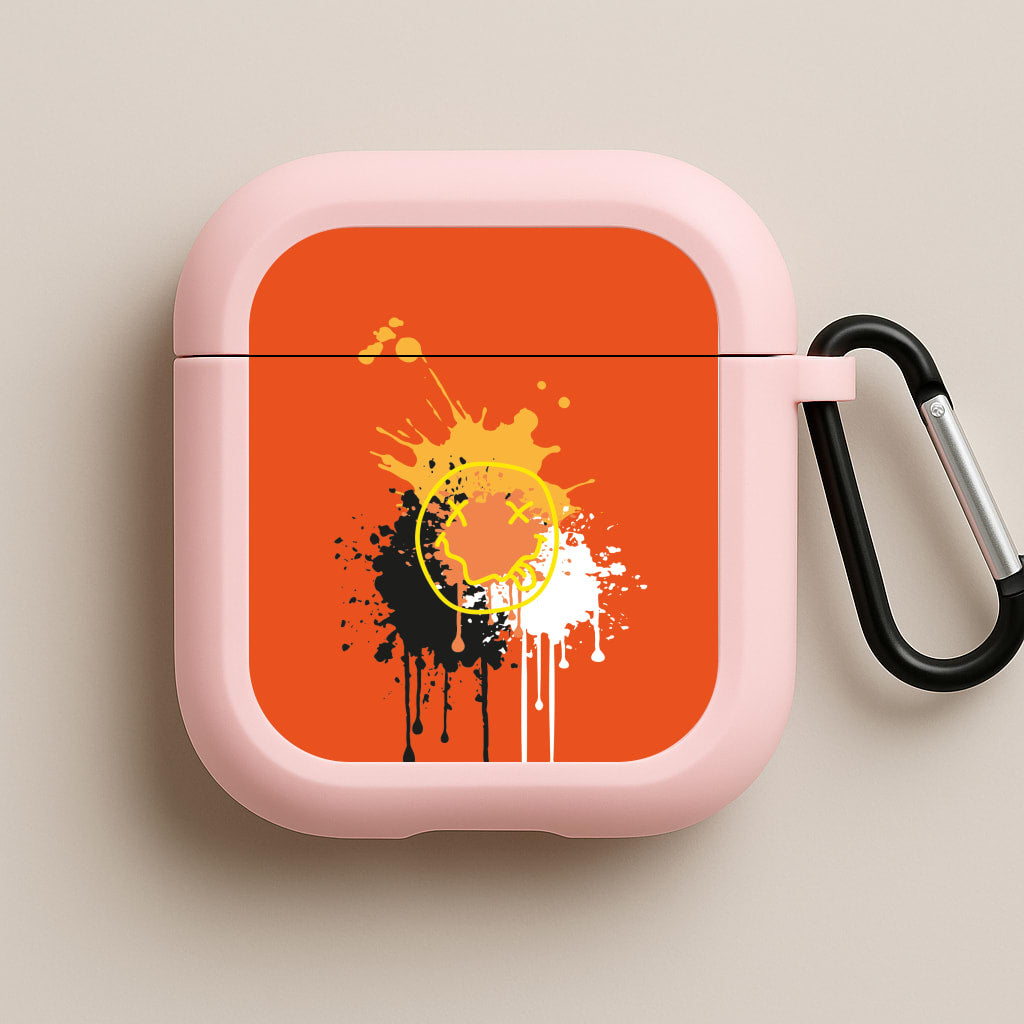 Orange Graffiti - Skate Aesthetic  Pink AirPods Case