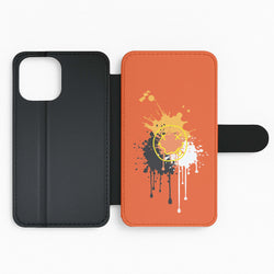 Orange Graffiti - Skate Aesthetic  Flip Phone Case