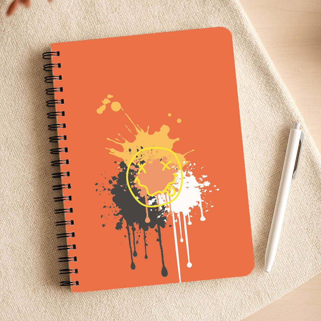 Orange Graffiti - Skate Aesthetic  Notepad