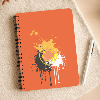 Orange Graffiti - Skate Aesthetic  Notepad