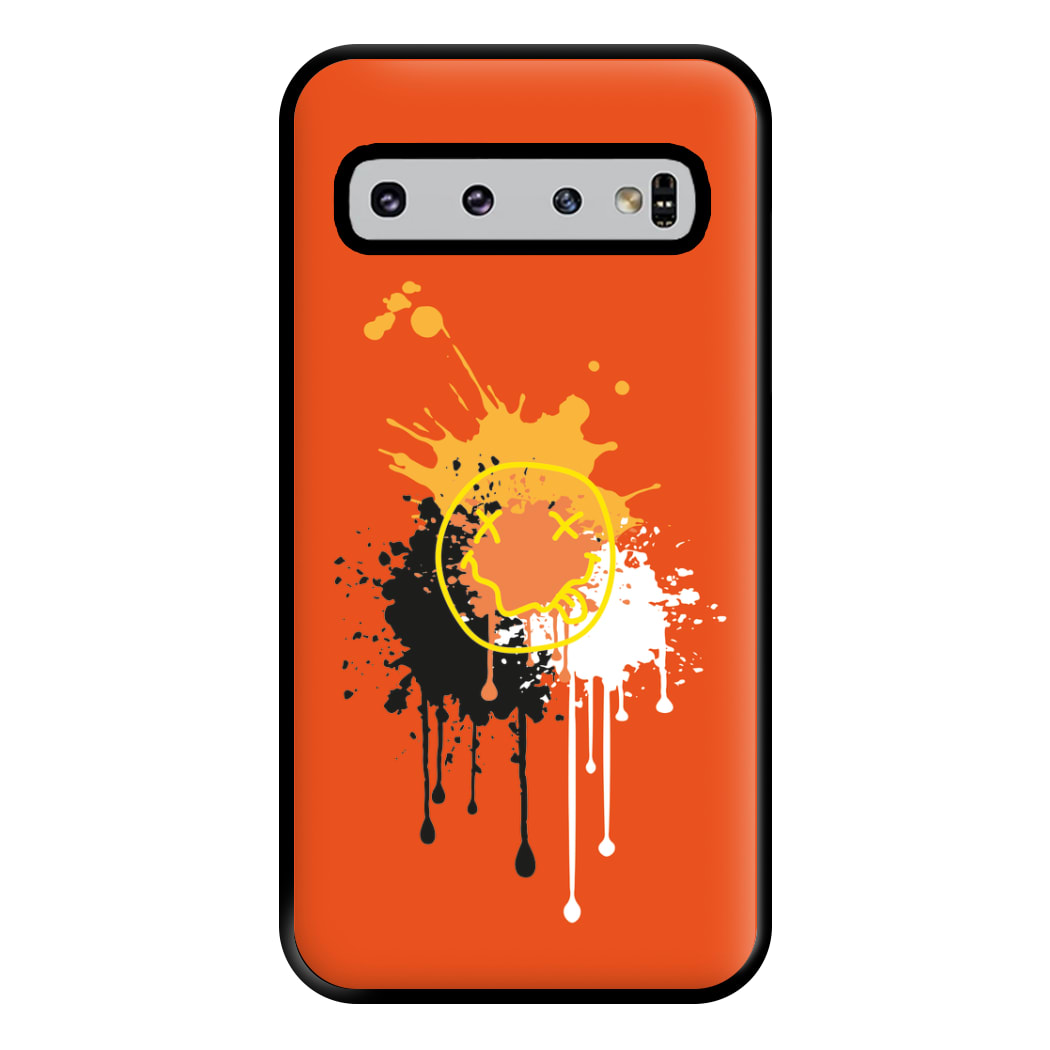 Orange Graffiti - Skate Aesthetic  Phone Case for Galaxy S10 Plus