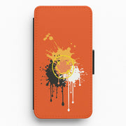 Orange Graffiti - Skate Aesthetic Flip / Wallet Phone Case 1