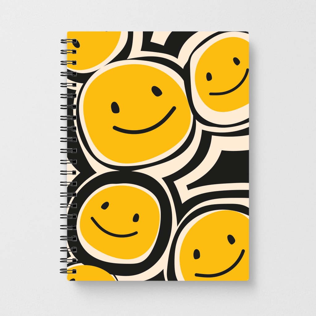 Smiley - Skate Aesthetic  Notebook