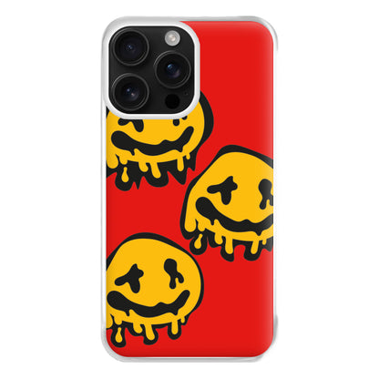 Dripping Smiley - Skate Aesthetic  Phone Case for iPhone 16 Pro Max