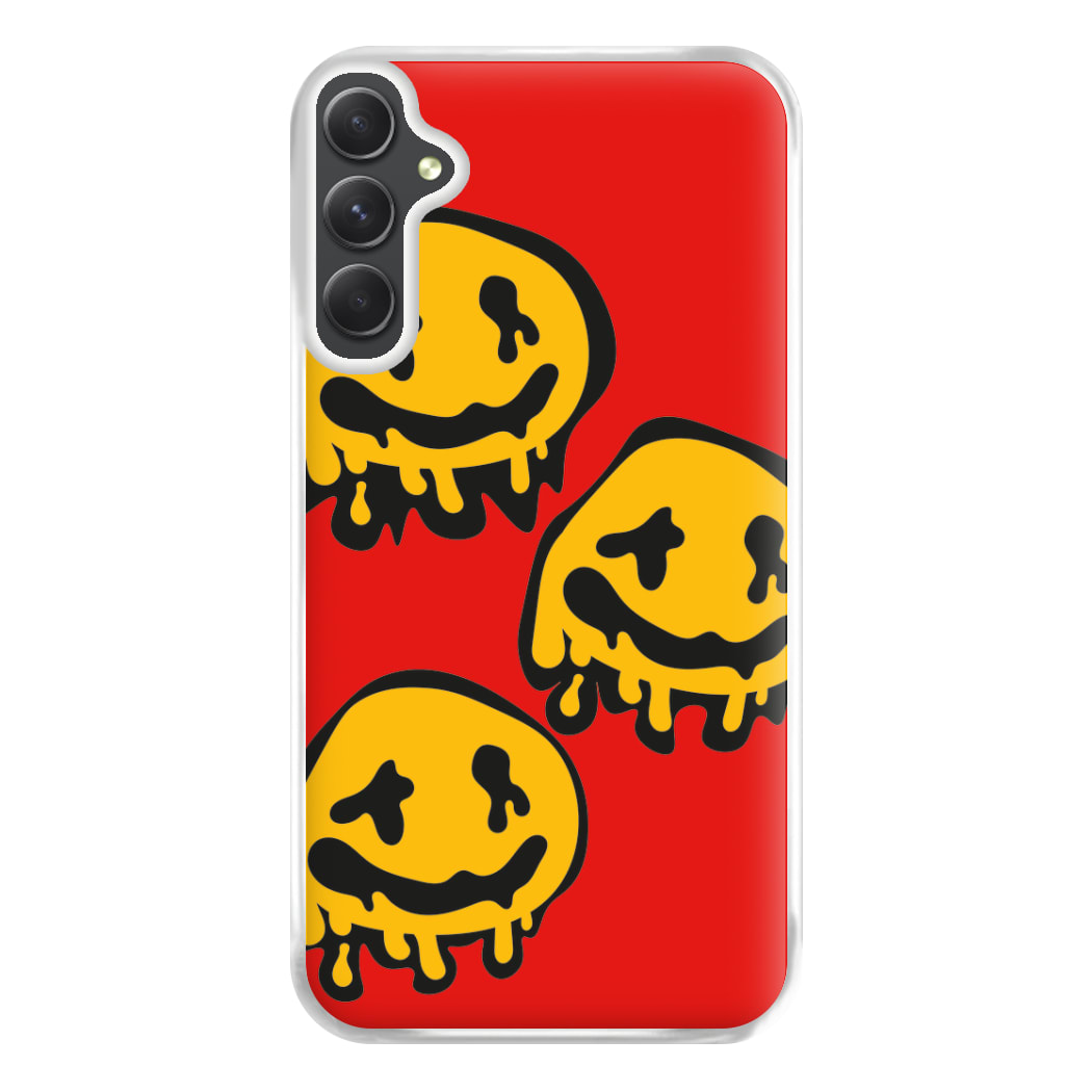 Dripping Smiley - Skate Aesthetic  Phone Case for Galaxy A14