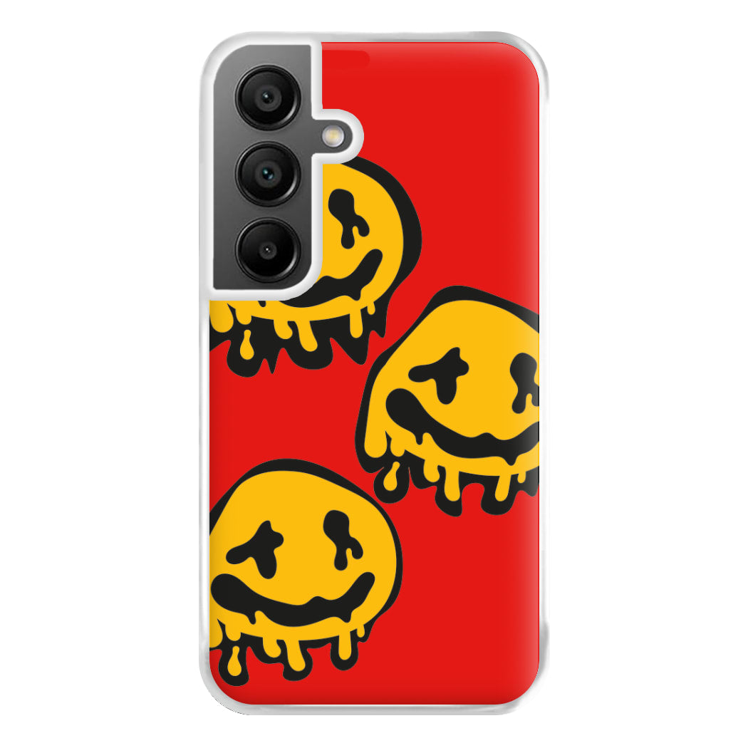 Dripping Smiley - Skate Aesthetic  Phone Case for Galaxy A55