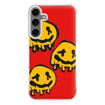 Dripping Smiley - Skate Aesthetic  Phone Case for Galaxy S24FE