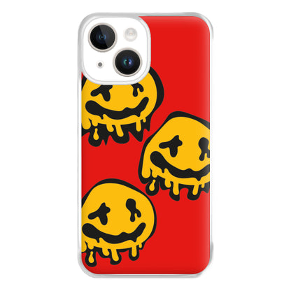 Dripping Smiley - Skate Aesthetic  Phone Case for iPhone 14