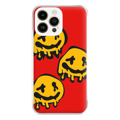 Dripping Smiley - Skate Aesthetic  Phone Case for iPhone 14 Pro Max