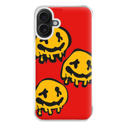 Dripping Smiley - Skate Aesthetic  Phone Case for iPhone 16 Plus