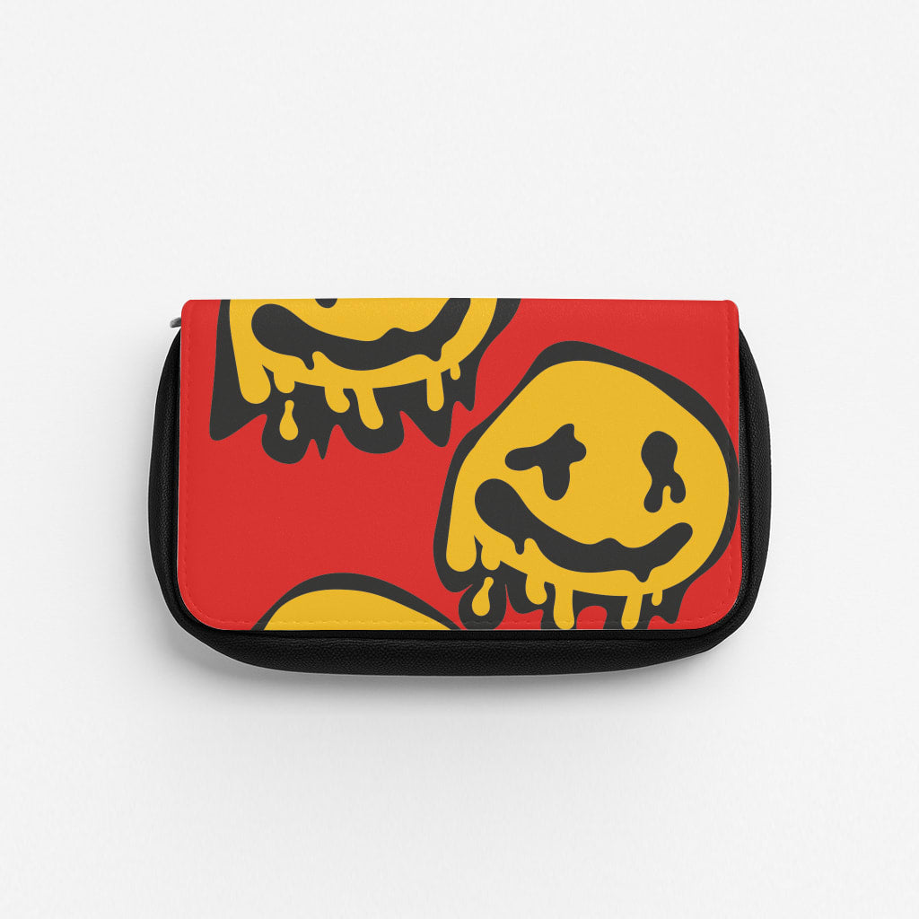 Dripping Smiley - Skate Aesthetic  Pencil Case