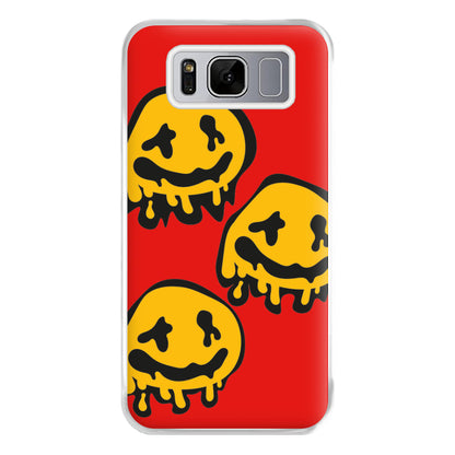 Dripping Smiley - Skate Aesthetic  Phone Case for Galaxy S8 Plus