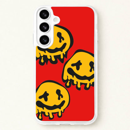 Dripping Smiley - Skate Aesthetic Phone Case for Galaxy S26