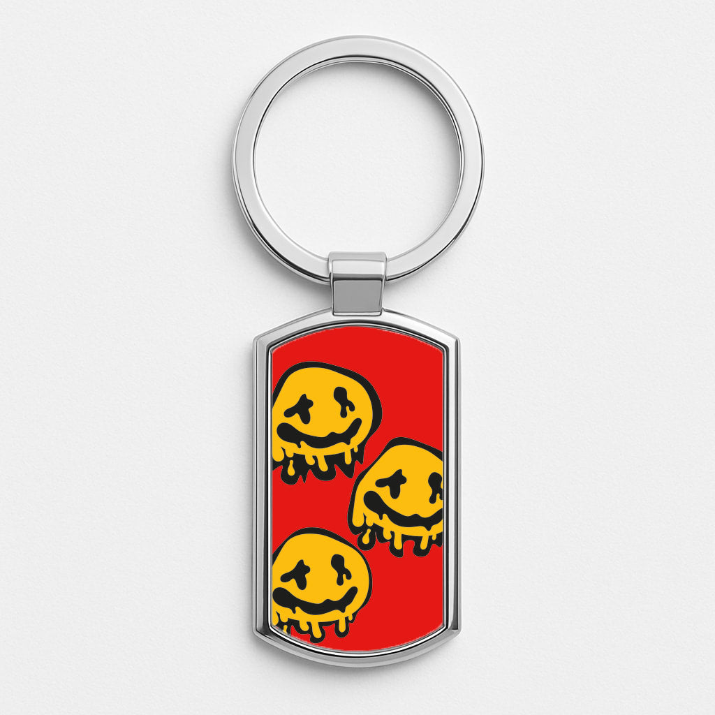 Dripping Smiley - Skate Aesthetic  Luxury Keyring
