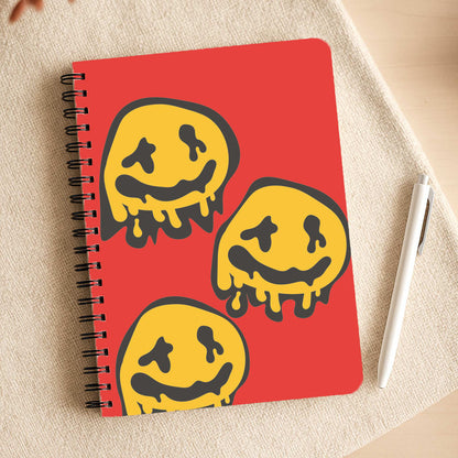 Dripping Smiley - Skate Aesthetic  Notepad