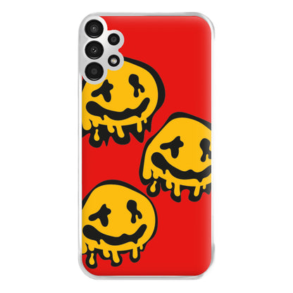 Dripping Smiley - Skate Aesthetic  Phone Case for Galaxy A13