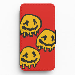 Dripping Smiley - Skate Aesthetic  Flip / Wallet Phone Case