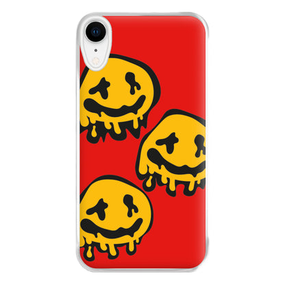 Dripping Smiley - Skate Aesthetic  Phone Case for iPhone XR