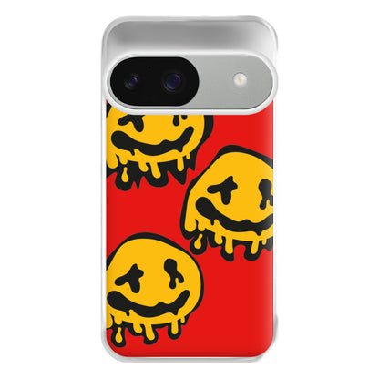 Dripping Smiley - Skate Aesthetic  Phone Case for Google Pixel 9 / 9 Pro