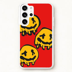 Dripping Smiley - Skate Aesthetic Phone Case for Galaxy S26 Ultra