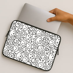 White Skulls - Skate Aesthetic  MacBook Case