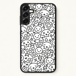 White Skulls - Skate Aesthetic Phone Case for Galaxy A17