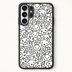 White Skulls - Skate Aesthetic Phone Case for Galaxy S26 Ultra