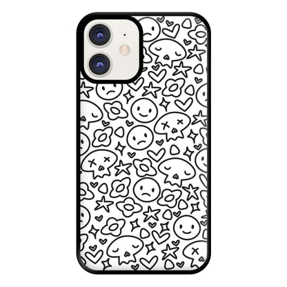 White Skulls - Skate Aesthetic  Phone Case for iPhone 11