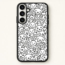 White Skulls - Skate Aesthetic Phone Case for Galaxy S26