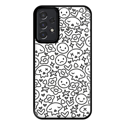 White Skulls - Skate Aesthetic  Phone Case for Galaxy A52 / A52s