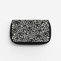 Black Skulls - Skate Aesthetic  Pencil Case